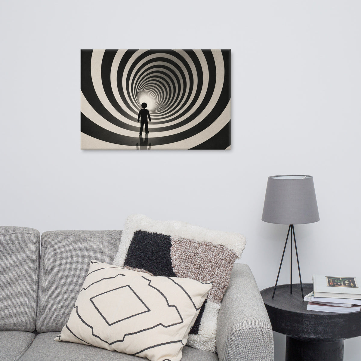 CENTERLINE canvas displayed in a room.