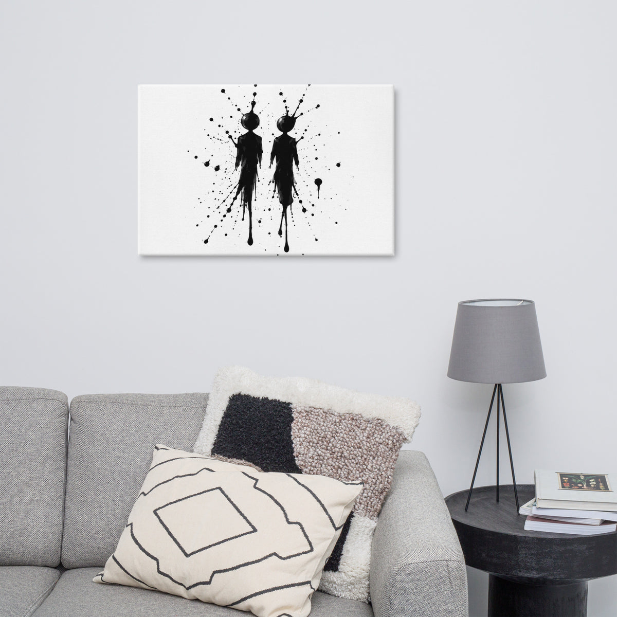 INKBOUND canvas displayed in a room.