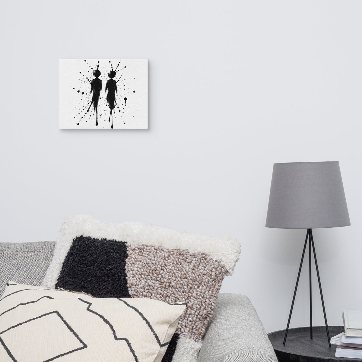 INKBOUND — 14 × 11 in canvas. Displayed in a room.