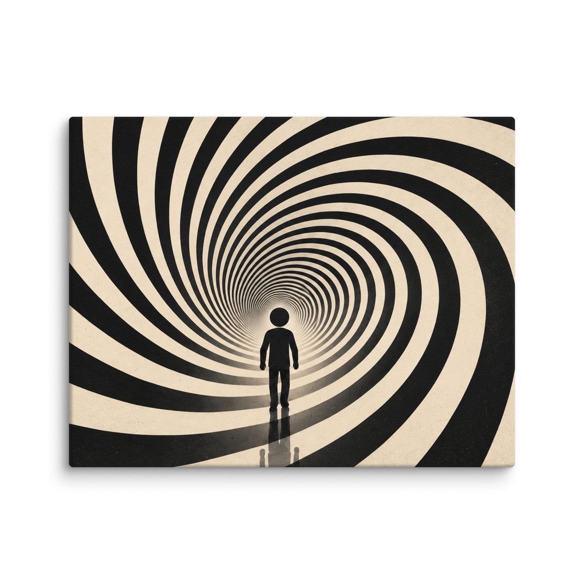 SPIRAL STATE — 14 × 11 in canvas. Wall mockup.